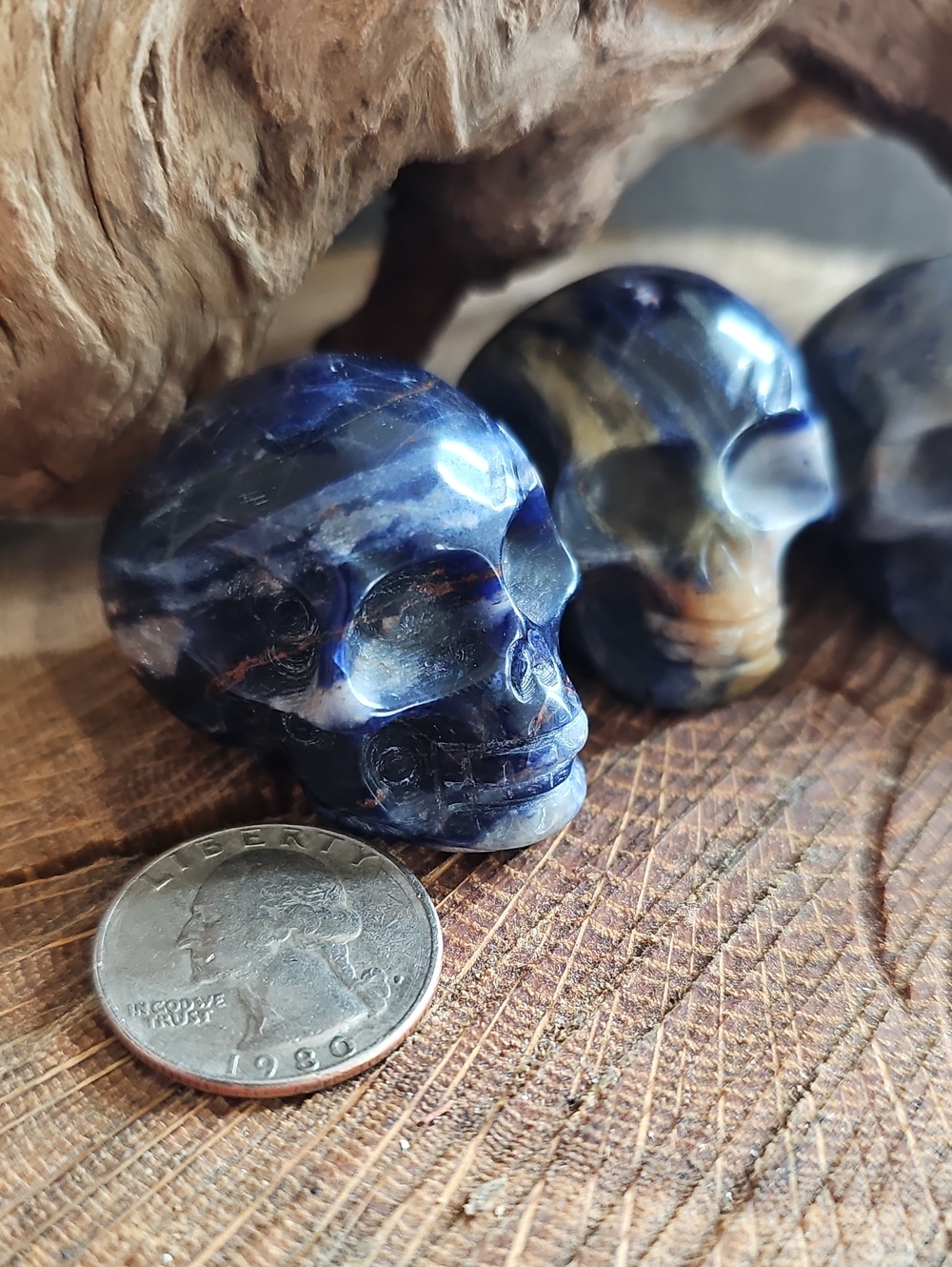 Lot Of Four Crystal Skulls - Picture 2 of 7